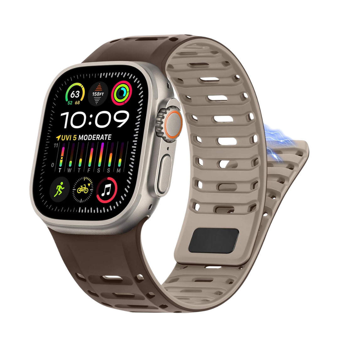 Premium RYB Silicone Magnetic Loop By iSerieshub Compatible For Apple Watch