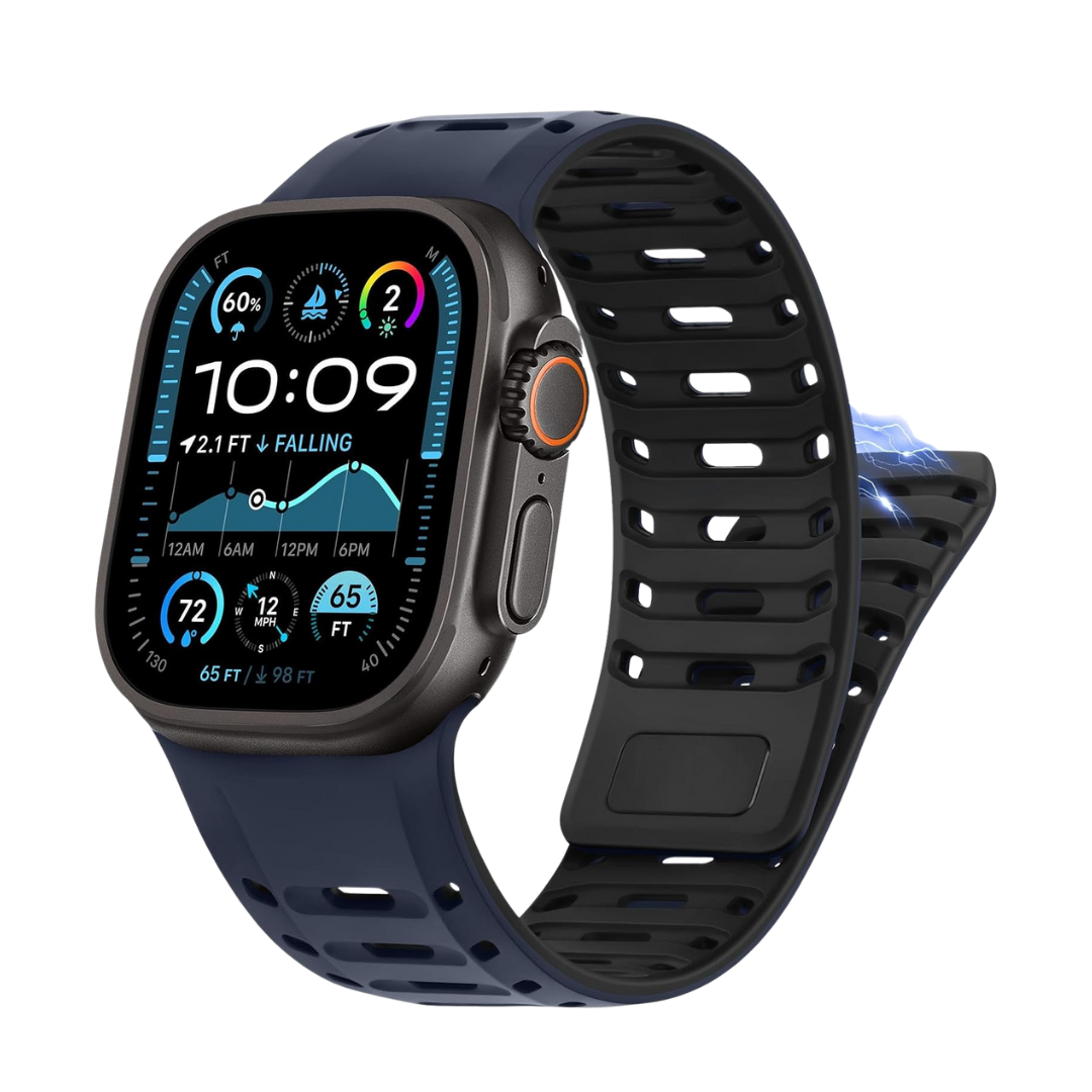 Premium RYB Silicone Magnetic Loop By iSerieshub Compatible For Apple Watch