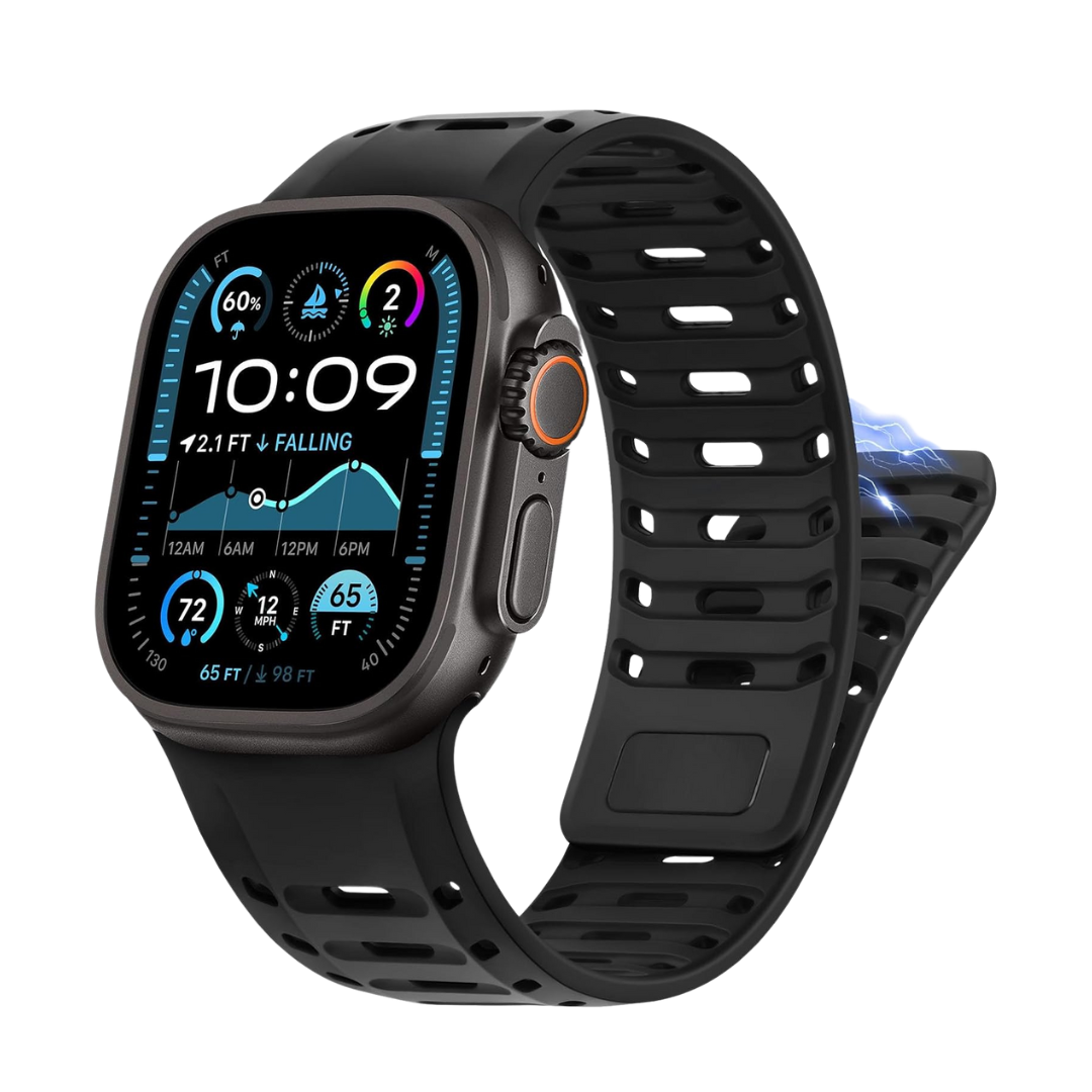 Premium RYB Silicone Magnetic Loop By iSerieshub Compatible For Apple Watch