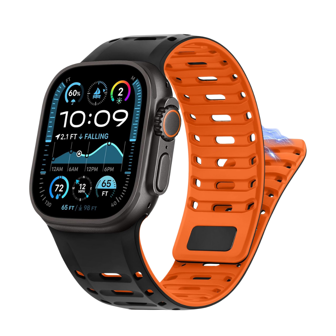 Premium RYB Silicone Magnetic Loop By iSerieshub Compatible For Apple Watch