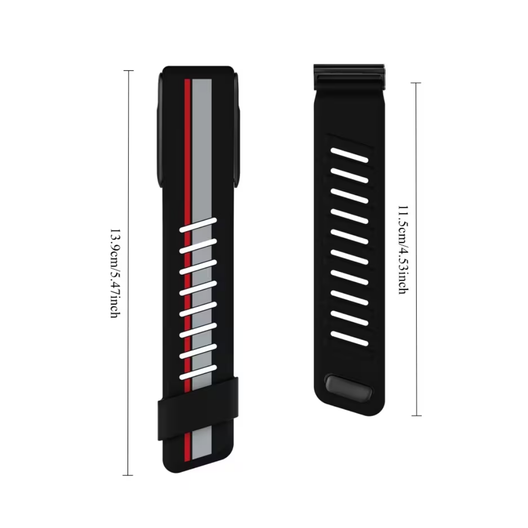 Premium Dual Shade WHOOP 5.0 Silicone Sport Band – Adjustable Replacement Strap
