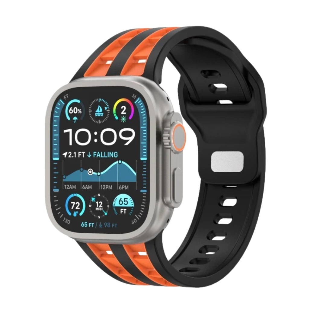 Premium Aeroline Pro Silicone Sports Bands By iSerieshub Compatible For Apple Watch