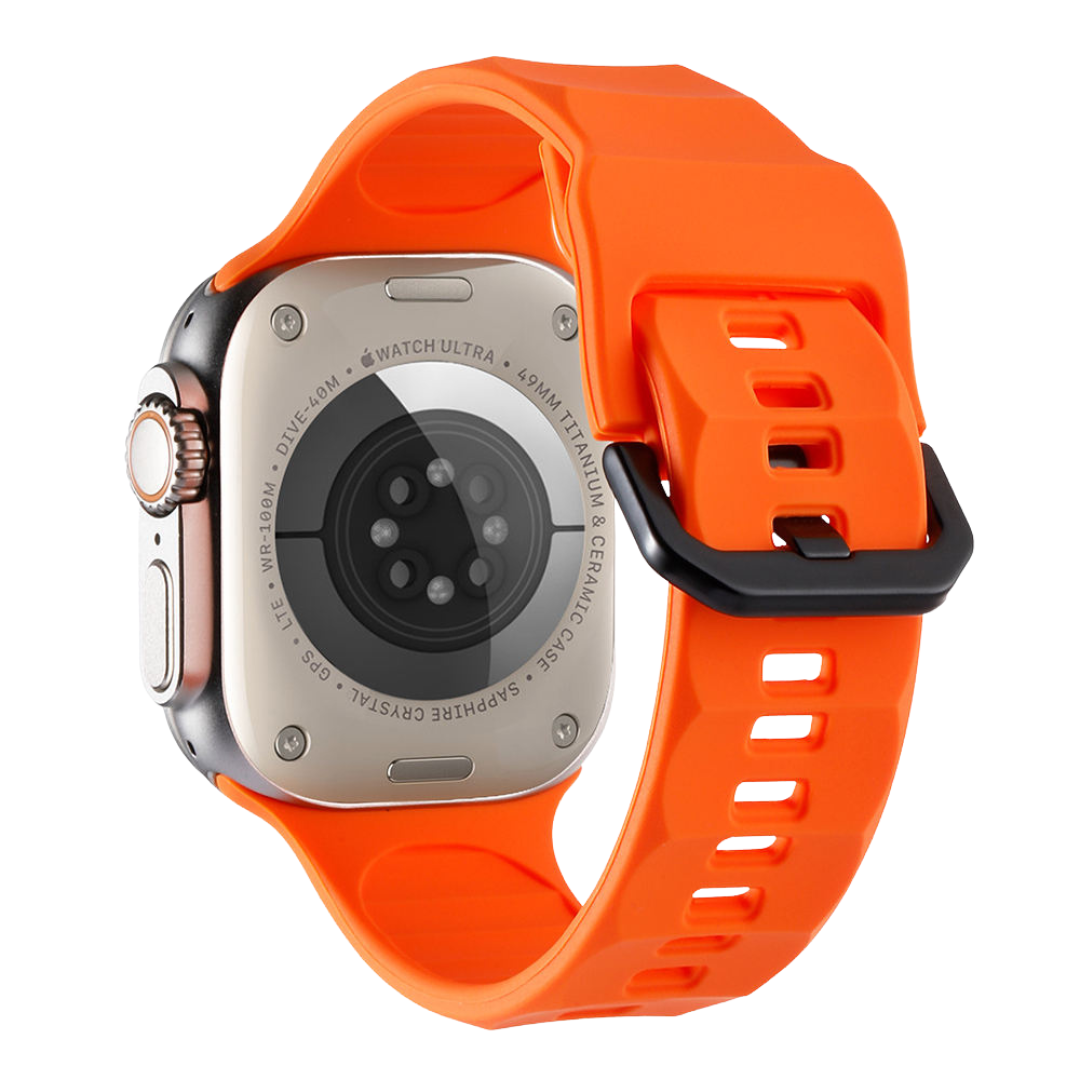 Premium Wave Surface Style Silicone Strap By iSerieshub Compatible for iWatch