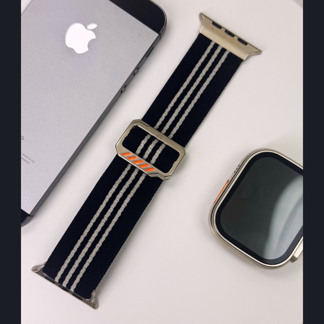 Premium Strip Nylon Strechtable Sports Bands By iSerieshub Compatible For Apple Watch