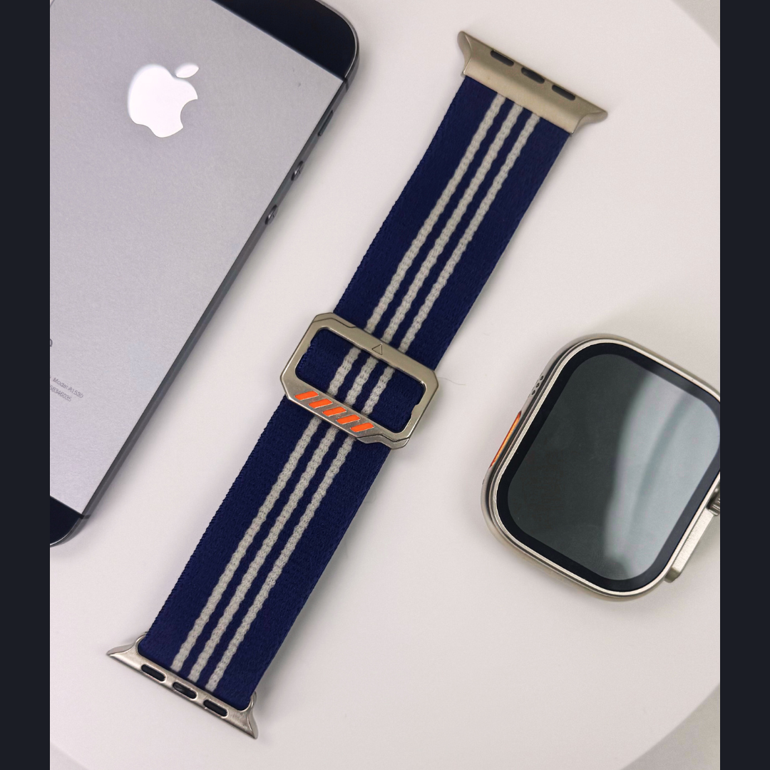 Premium Strip Nylon Strechtable Sports Bands By iSerieshub Compatible For Apple Watch
