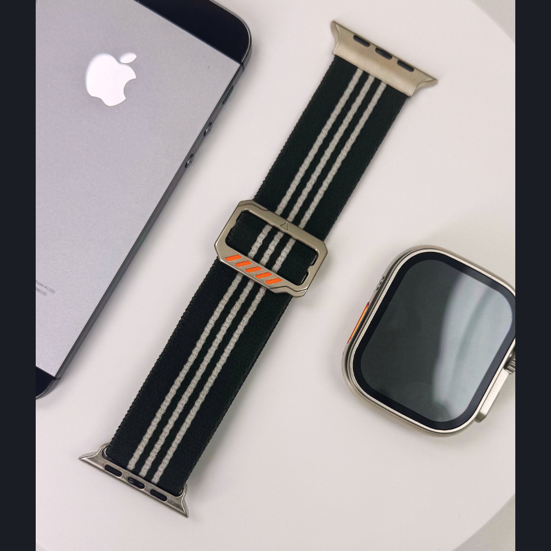 Premium Strip Nylon Strechtable Sports Bands By iSerieshub Compatible For Apple Watch