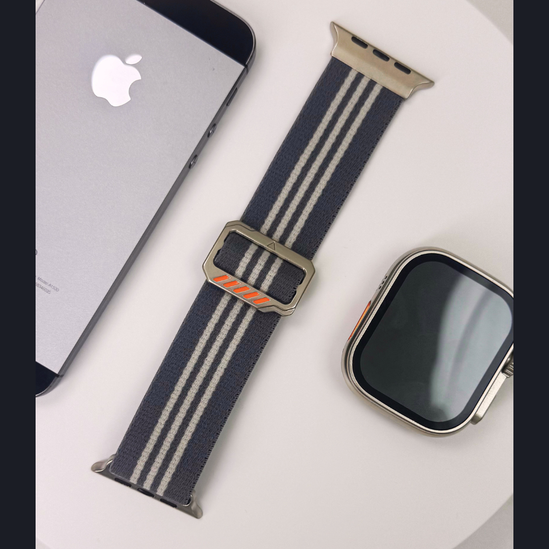 Premium Strip Nylon Strechtable Sports Bands By iSerieshub Compatible For Apple Watch