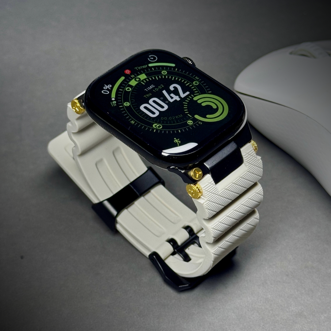 Luxury Veltrix Silicone Straps By iSerieshub Compatible For Apple Watch