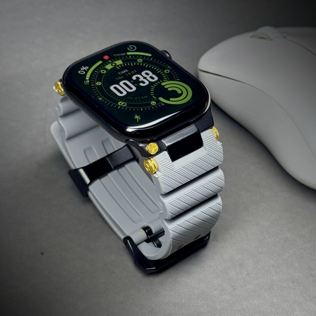 Luxury Veltrix Silicone Straps By iSerieshub Compatible For Apple Watch