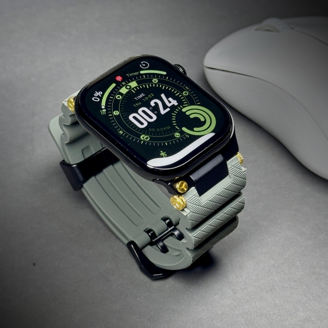 Luxury Veltrix Silicone Straps By iSerieshub Compatible For Apple Watch