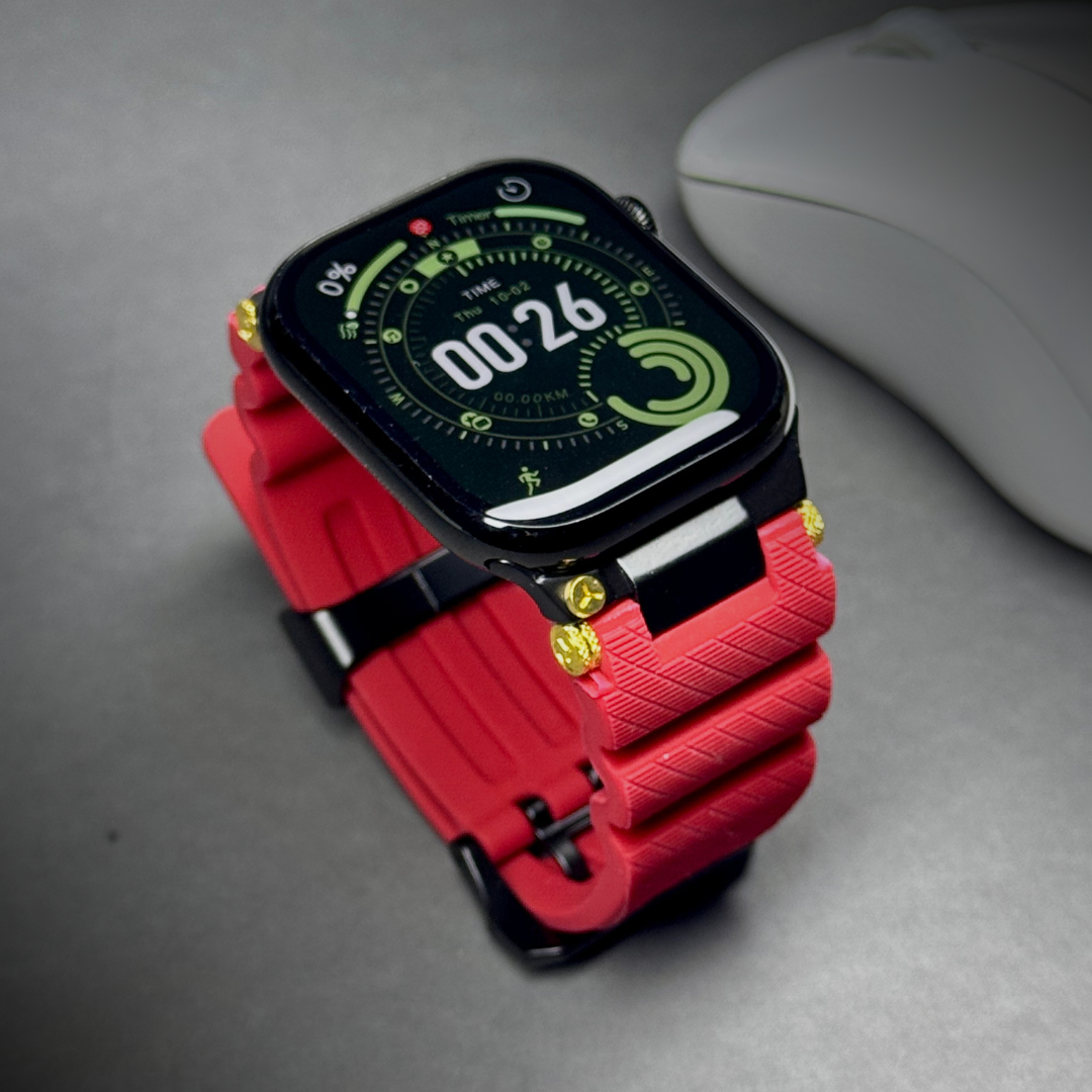 Luxury Veltrix Silicone Straps By iSerieshub Compatible For Apple Watch