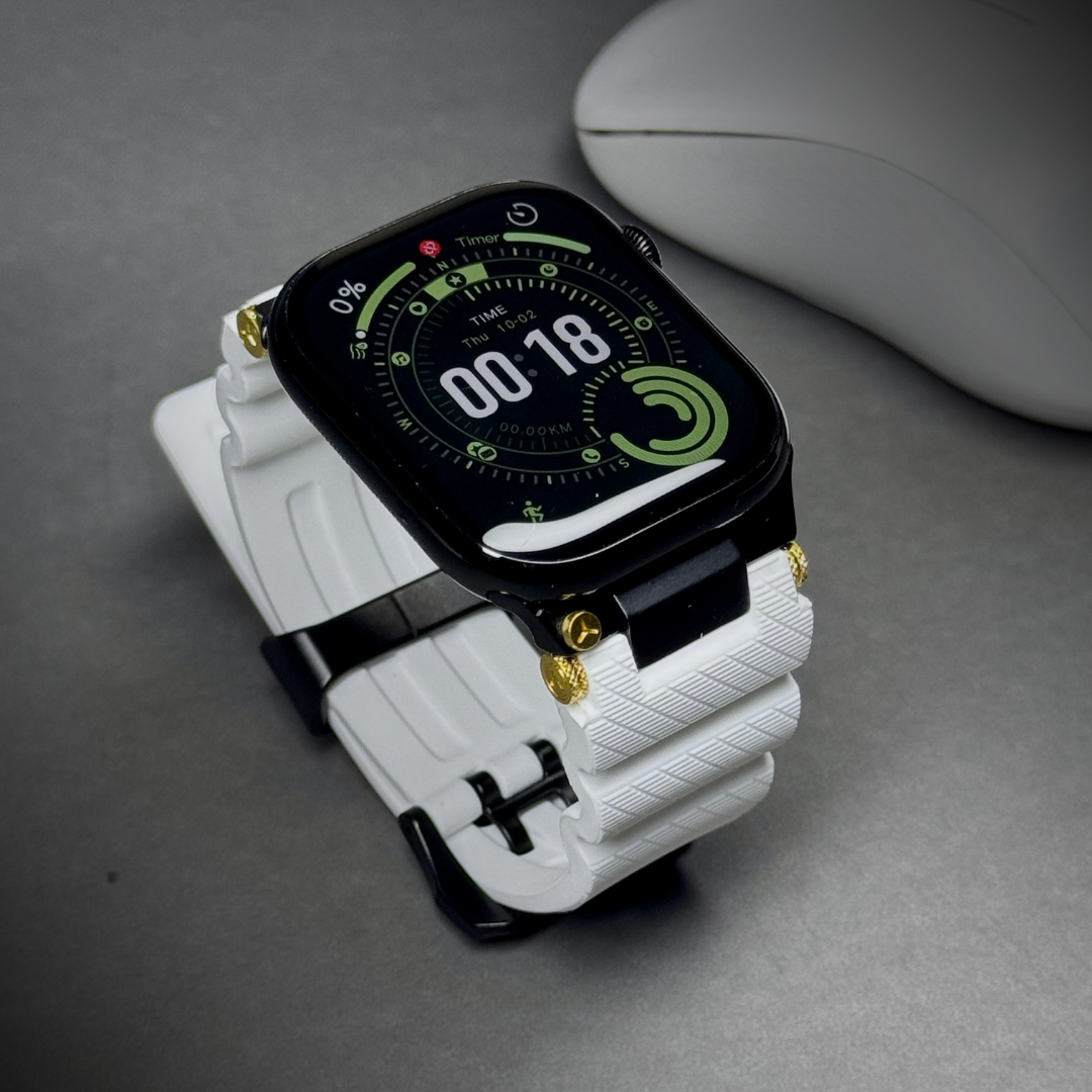 Luxury Veltrix Silicone Straps By iSerieshub Compatible For Apple Watch