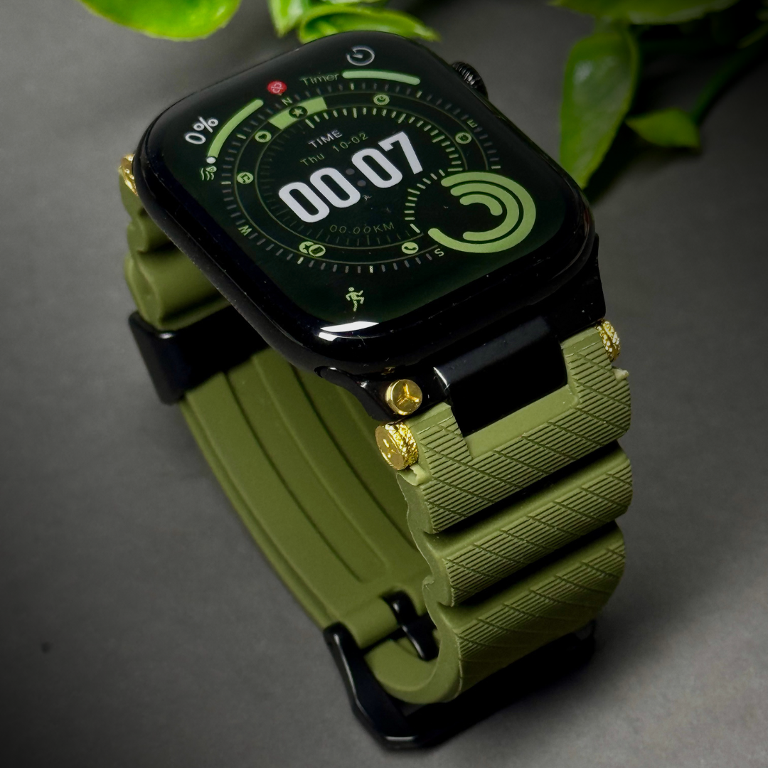 Luxury Veltrix Silicone Straps By iSerieshub Compatible For Apple Watch