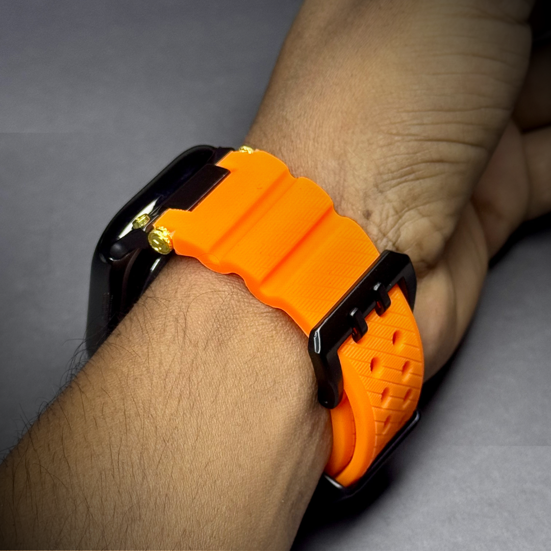 Luxury Veltrix Silicone Straps By iSerieshub Compatible For Apple Watch