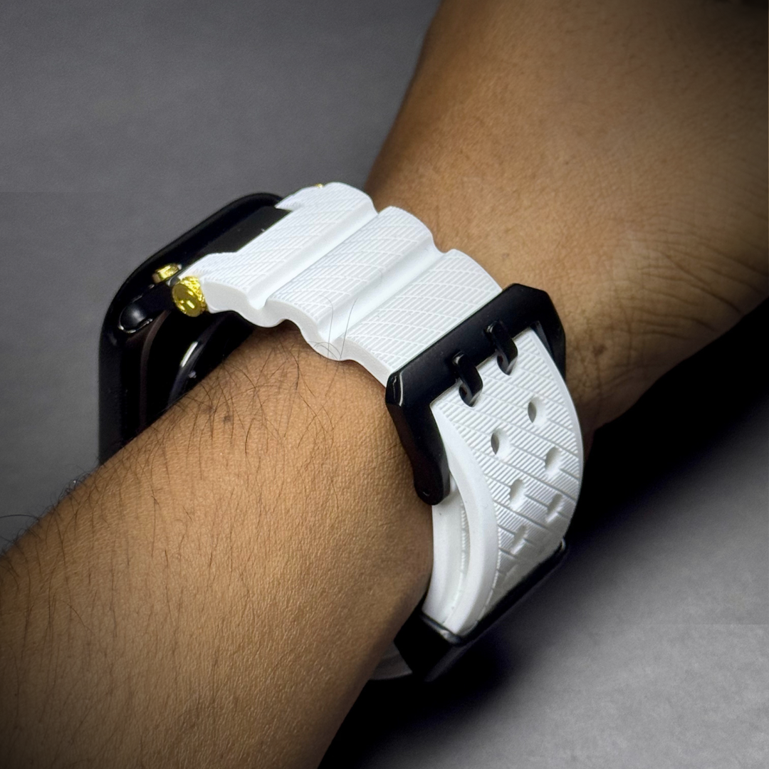 Luxury Veltrix Silicone Straps By iSerieshub Compatible For Apple Watch