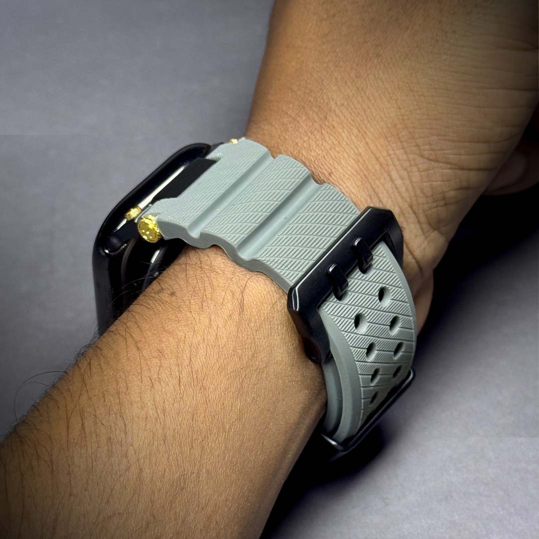 Luxury Veltrix Silicone Straps By iSerieshub Compatible For Apple Watch
