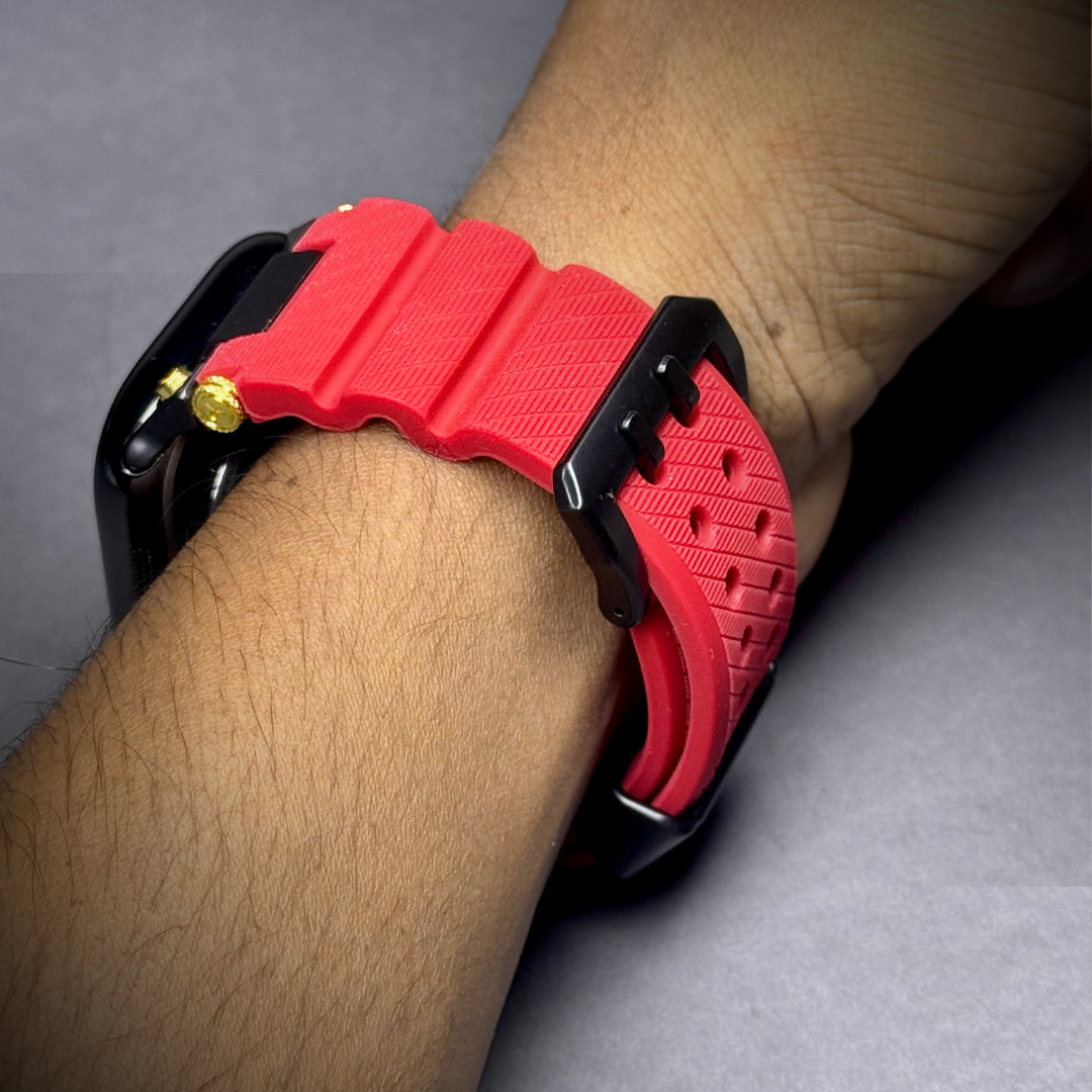 Luxury Veltrix Silicone Straps By iSerieshub Compatible For Apple Watch