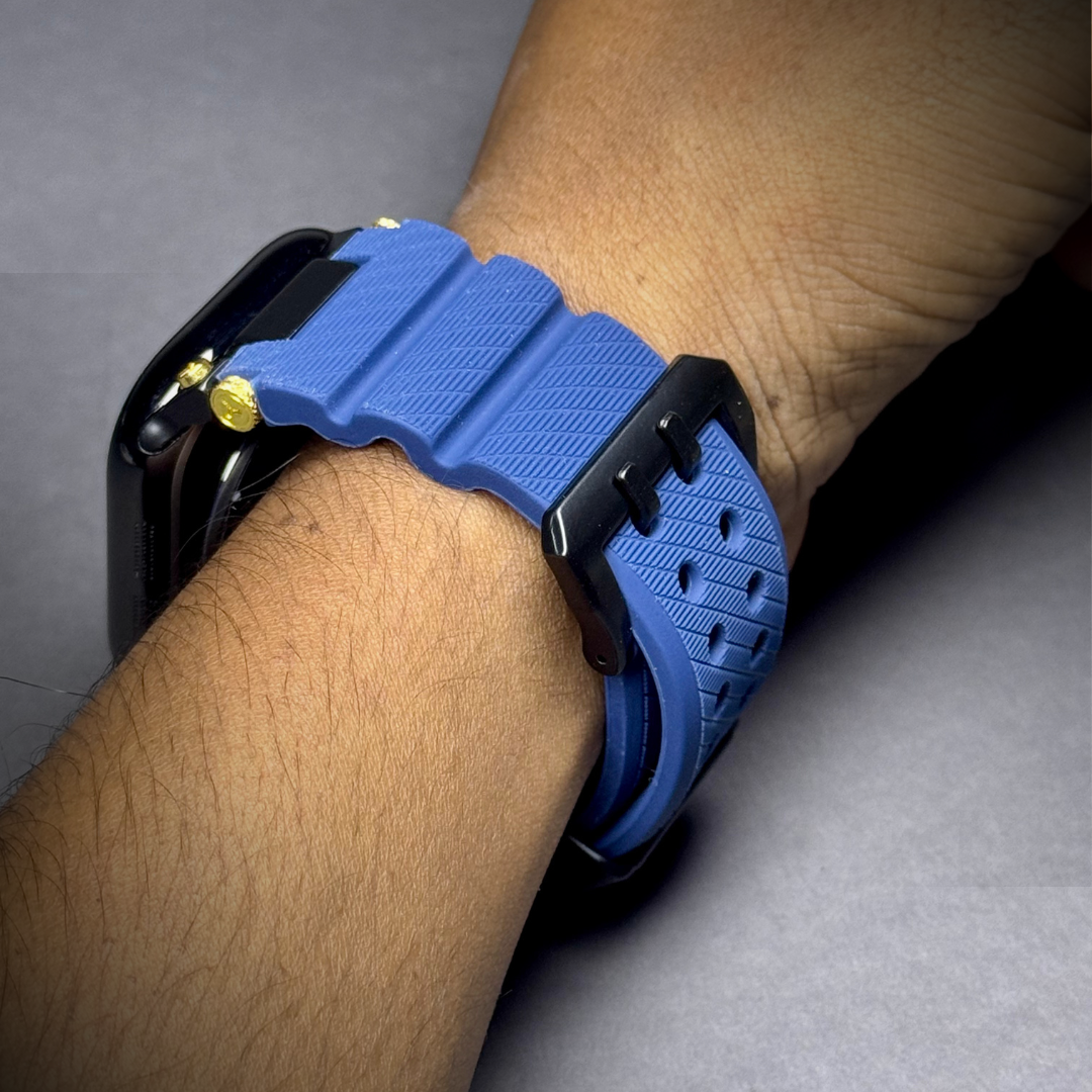 Luxury Veltrix Silicone Straps By iSerieshub Compatible For Apple Watch