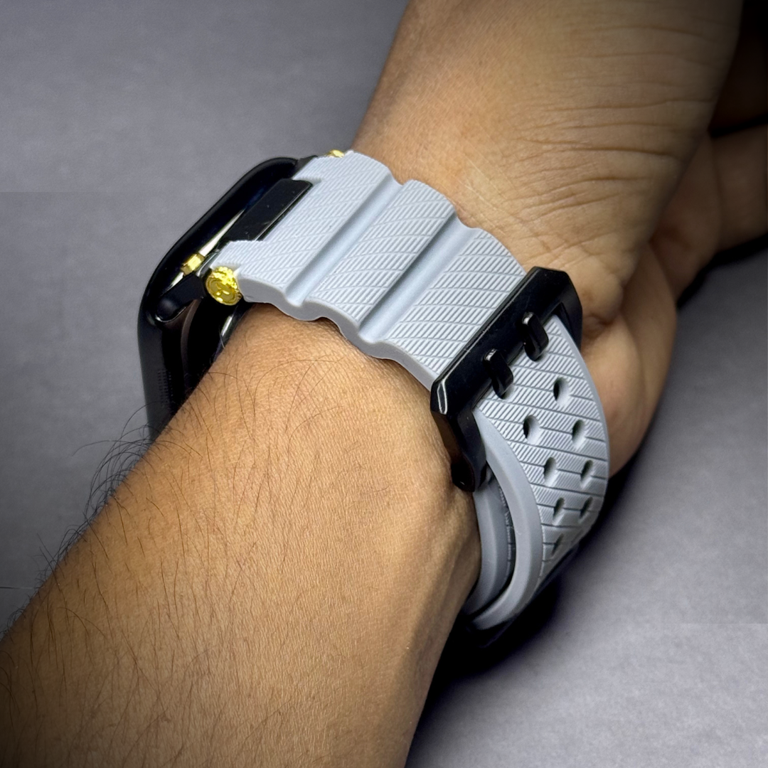 Luxury Veltrix Silicone Straps By iSerieshub Compatible For Apple Watch