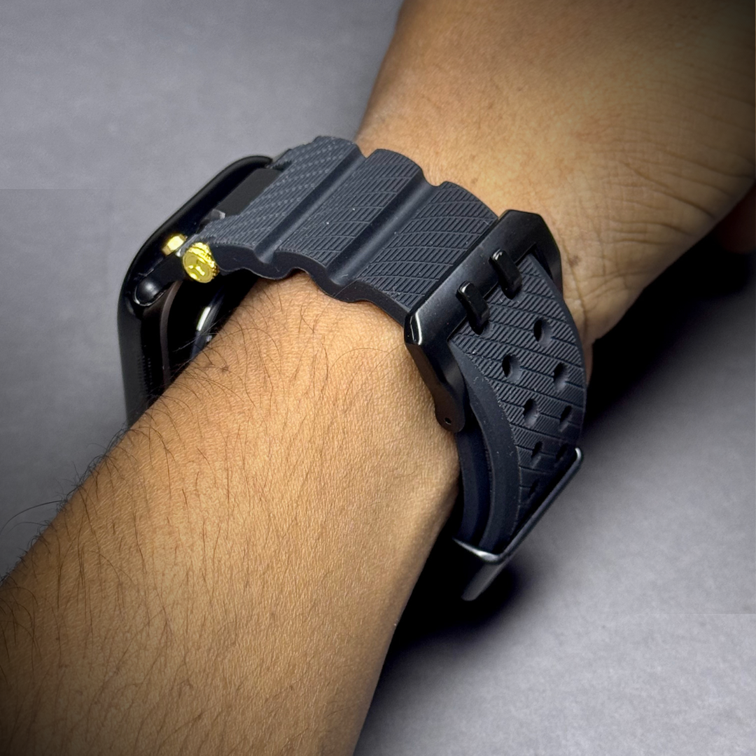 Luxury Veltrix Silicone Straps By iSerieshub Compatible For Apple Watch