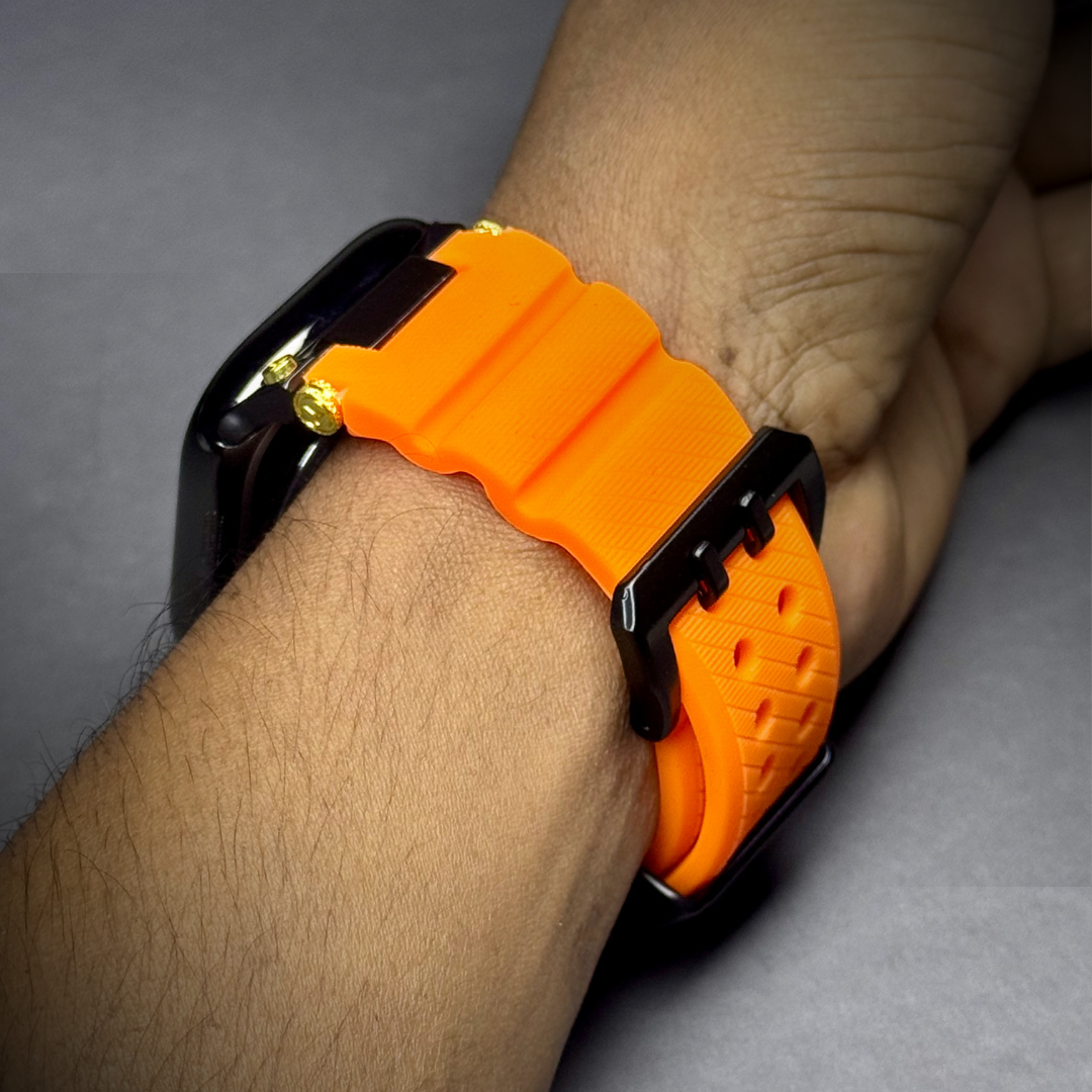 Luxury Veltrix Silicone Straps By iSerieshub Compatible For Apple Watch