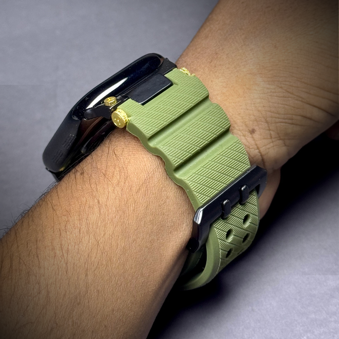 Luxury Veltrix Silicone Straps By iSerieshub Compatible For Apple Watch