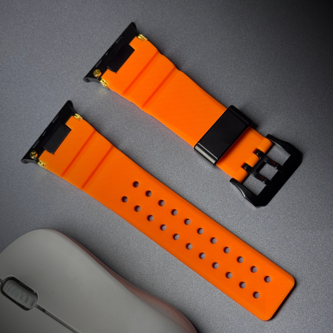 Luxury Veltrix Silicone Straps By iSerieshub Compatible For Apple Watch