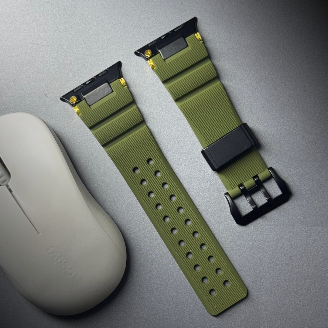 Luxury Veltrix Silicone Straps By iSerieshub Compatible For Apple Watch