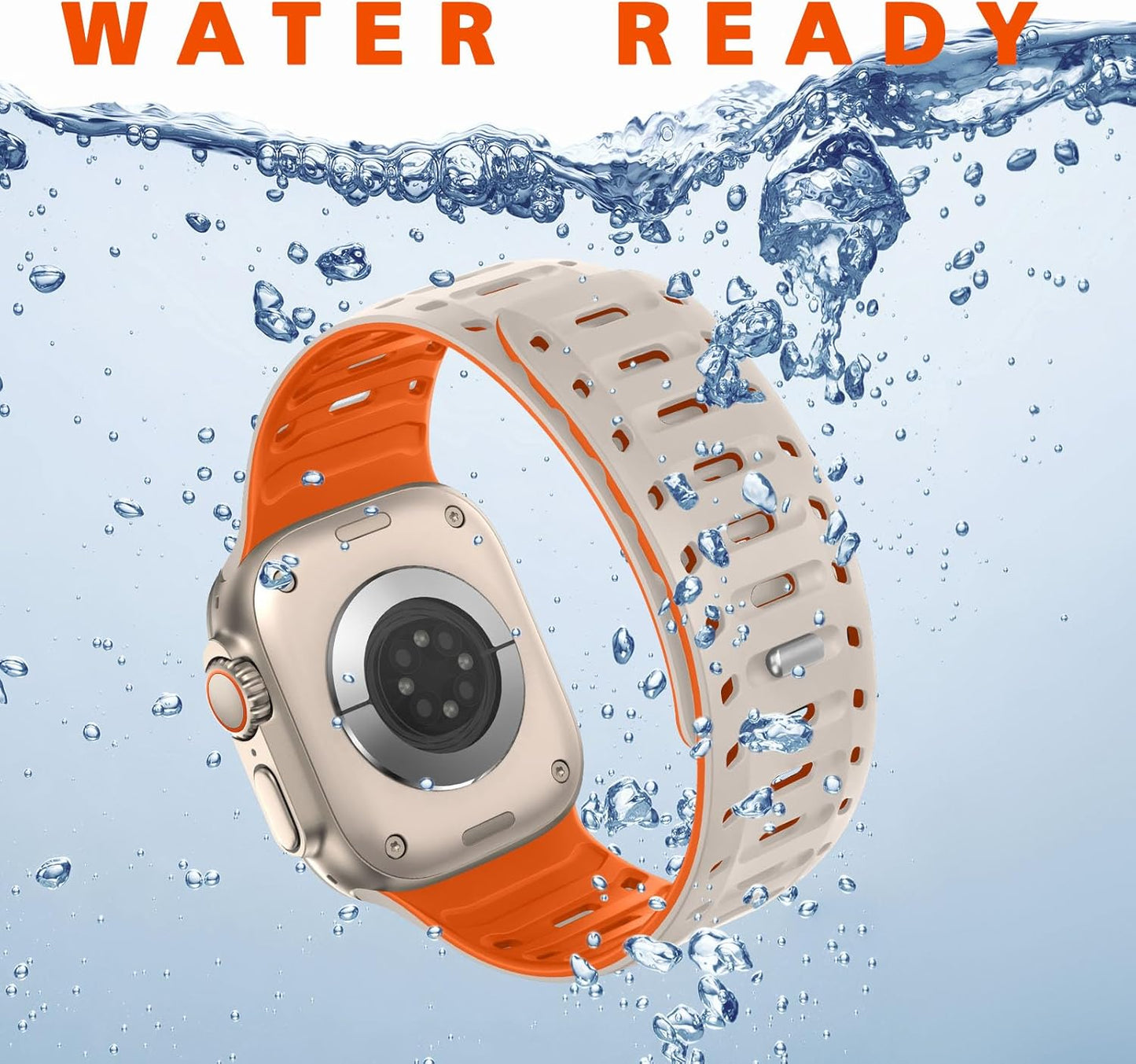 Premium RYB Silicone Magnetic Loop By iSerieshub Compatible For Apple Watch