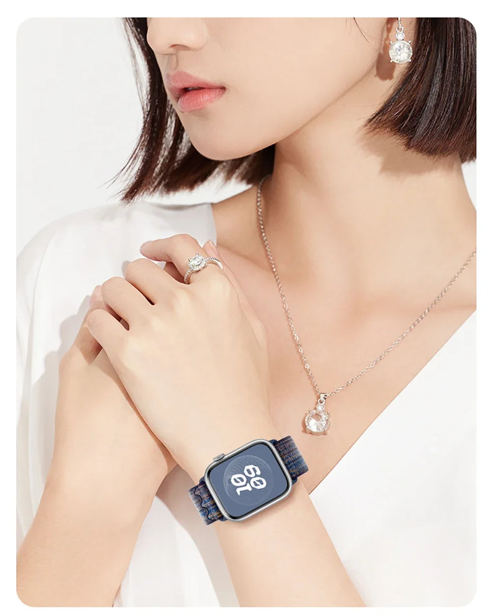 Premium Nylon Nike Wlycro Sports Bands By iSerieshub Compatible For iWatch