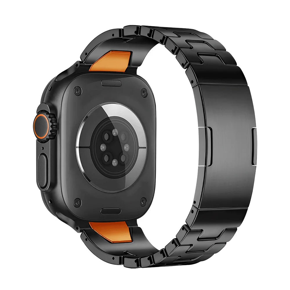 Luxury Titanium Quilk Release Band By iSerieshub Compatible For Appe Watch