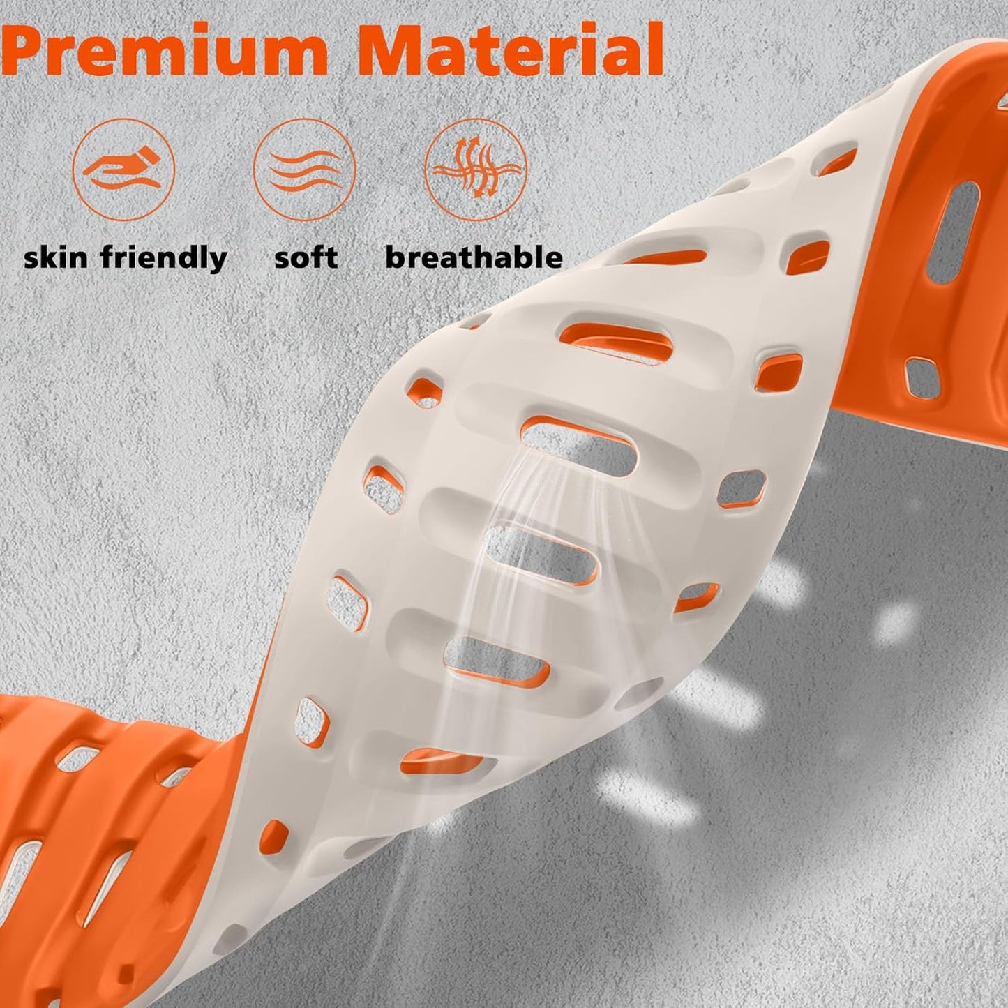 Premium RYB Silicone Magnetic Loop By iSerieshub Compatible For Apple Watch