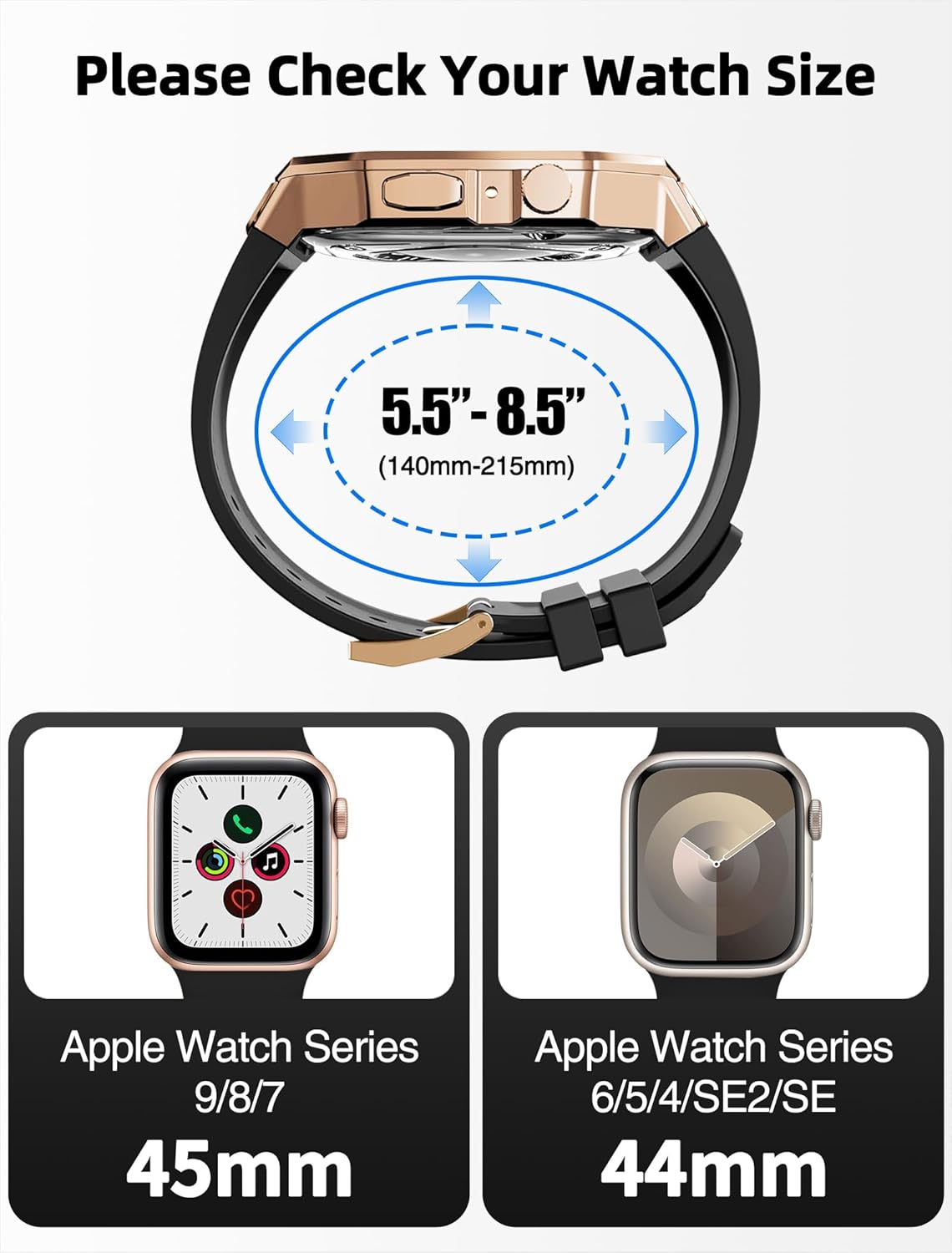 Luxury Modification Metal Case By iSerieshub Compatible For Apple Watch