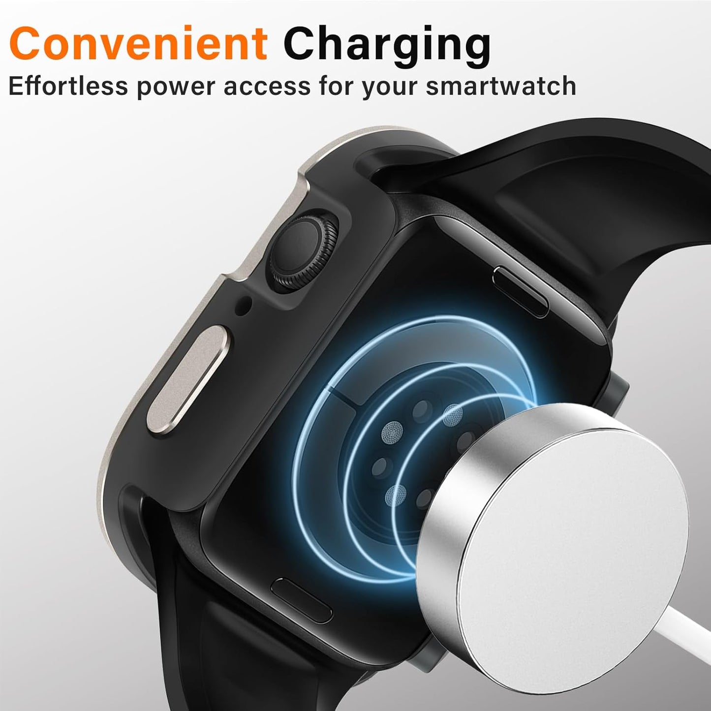 Premium Rugged Metal Bumper Case by iSerieshub Compatible For Apple Watch