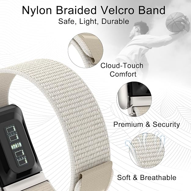Nylon Loop Sport Band for WHOOP 5.0 One, Peak & Life/MG – Adjustable Waterproof Strap