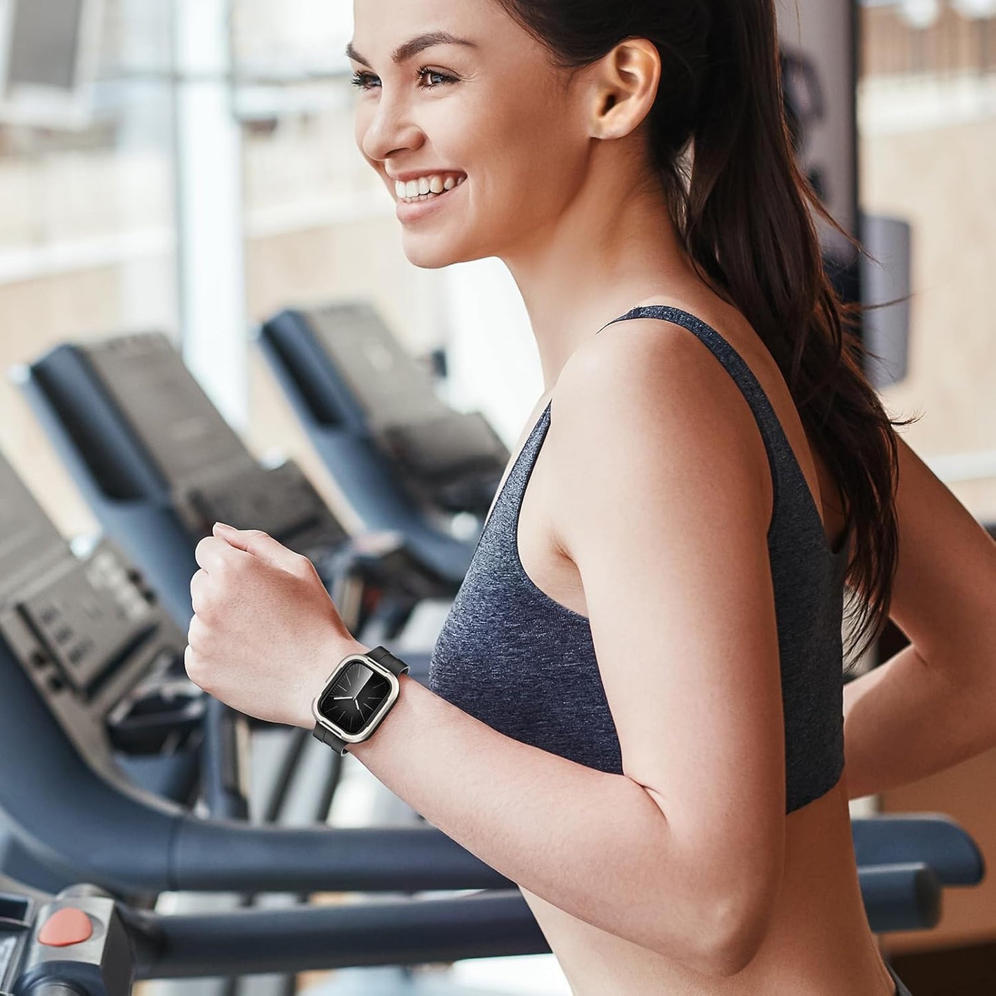 Premium Rugged Metal Bumper Case by iSerieshub Compatible For Apple Watch