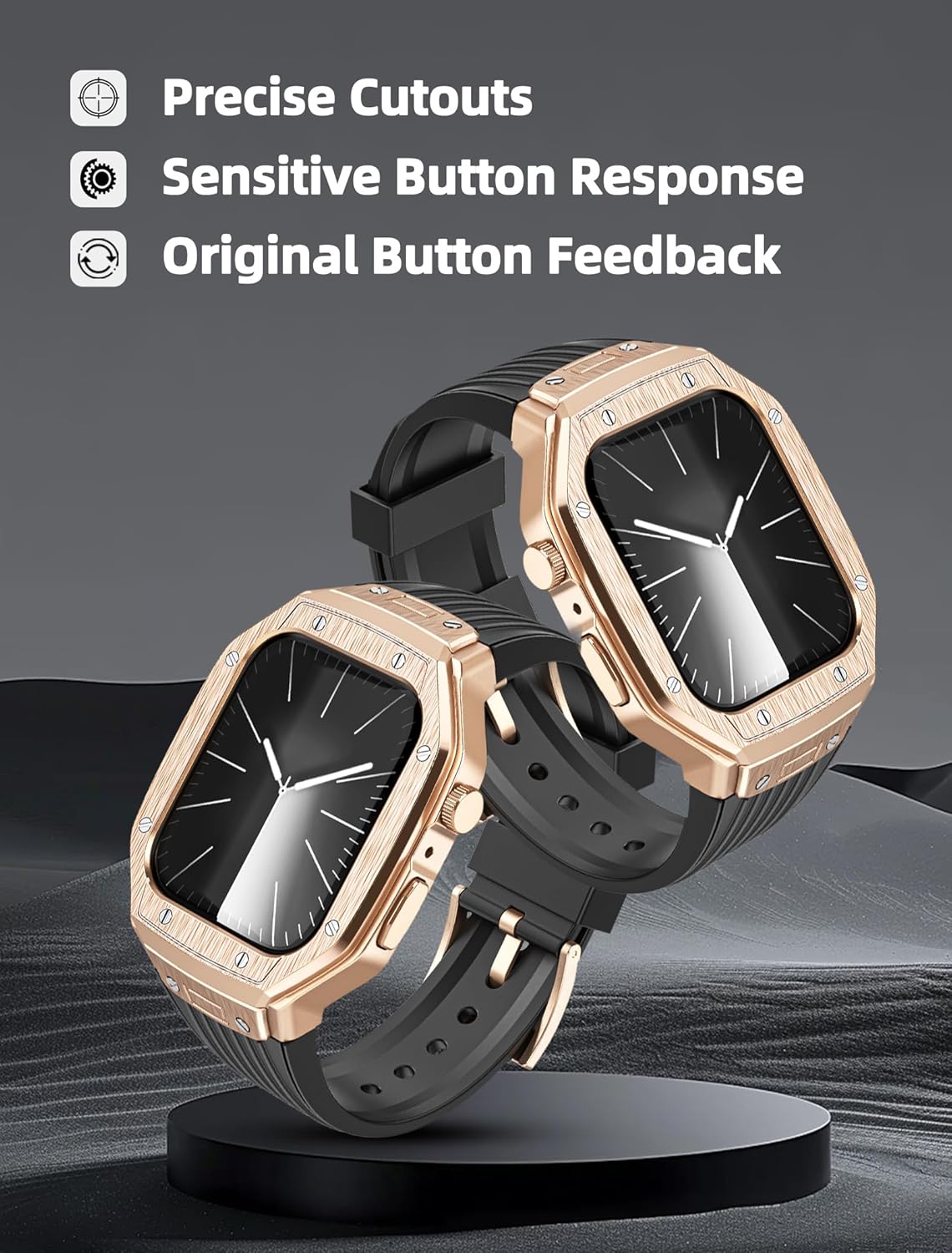 Luxury Modification Metal Case By iSerieshub Compatible For Apple Watch