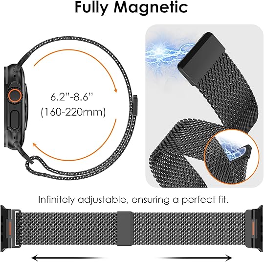 Luxury Strato Milanese Loop By iSerieshub Compatible For Apple Watch