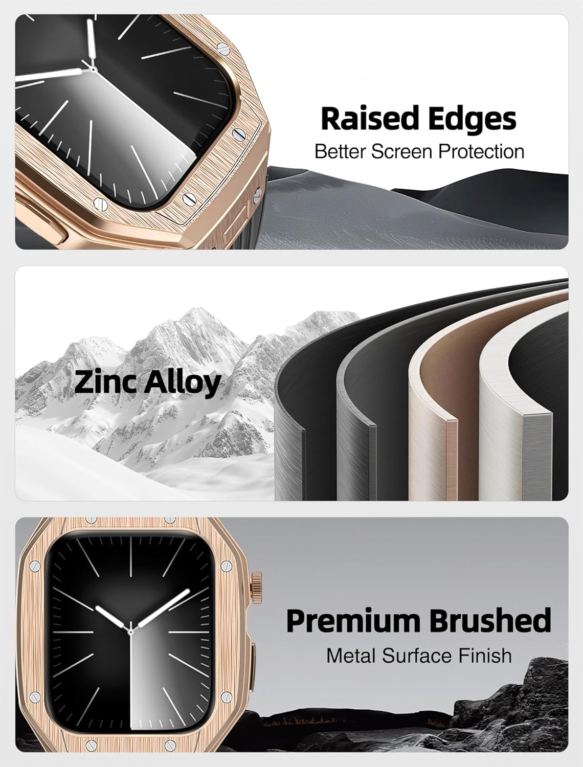 Luxury Modification Metal Case By iSerieshub Compatible For Apple Watch