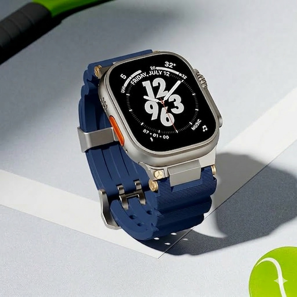 Luxury Veltrix Silicone Straps By iSerieshub Compatible For Apple Watch