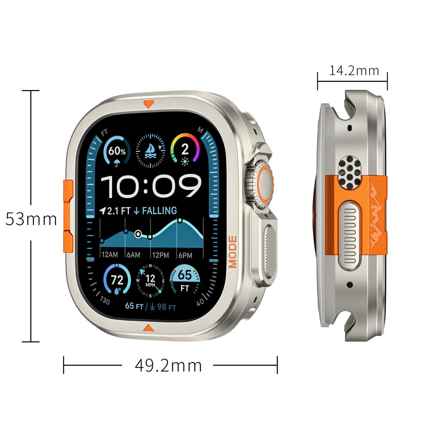 Luxury Ultra Metal Case By iSerieshub Compatible For Apple Watch