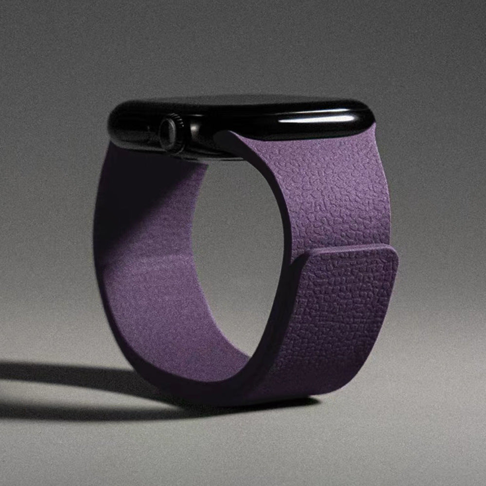 Premium Litchi Silicone Magnetic Loop By iSerieshub Comaptible For Apple Watch