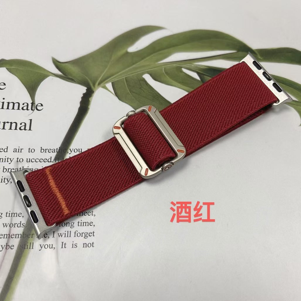 Premium Nylon Strechtable Adjustable Sports Bands By iSerieshub Compatible For Apple Watch