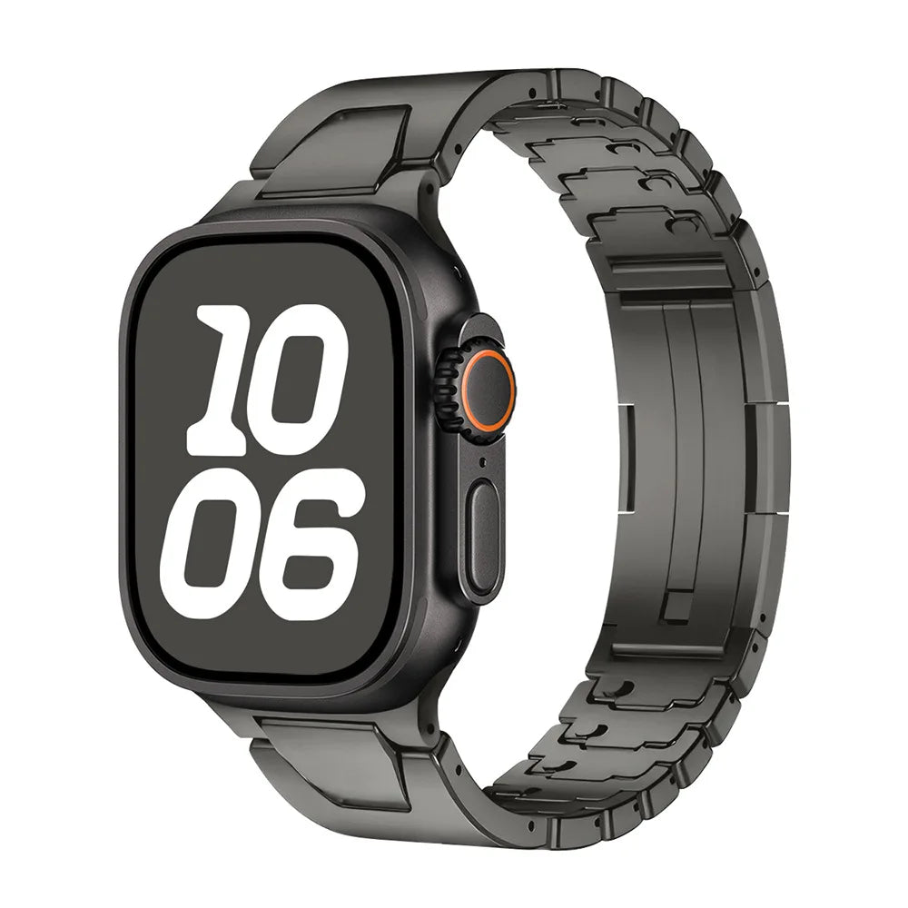 Luxury Titanium Quilk Release Band By iSerieshub Compatible For Appe Watch