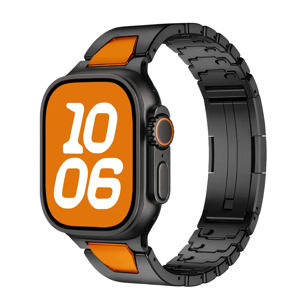Luxury Titanium Quilk Release Band By iSerieshub Compatible For Appe Watch