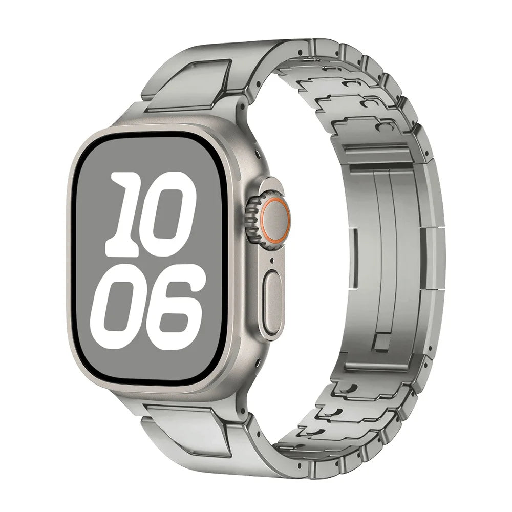 Luxury Titanium Quilk Release Band By iSerieshub Compatible For Appe Watch