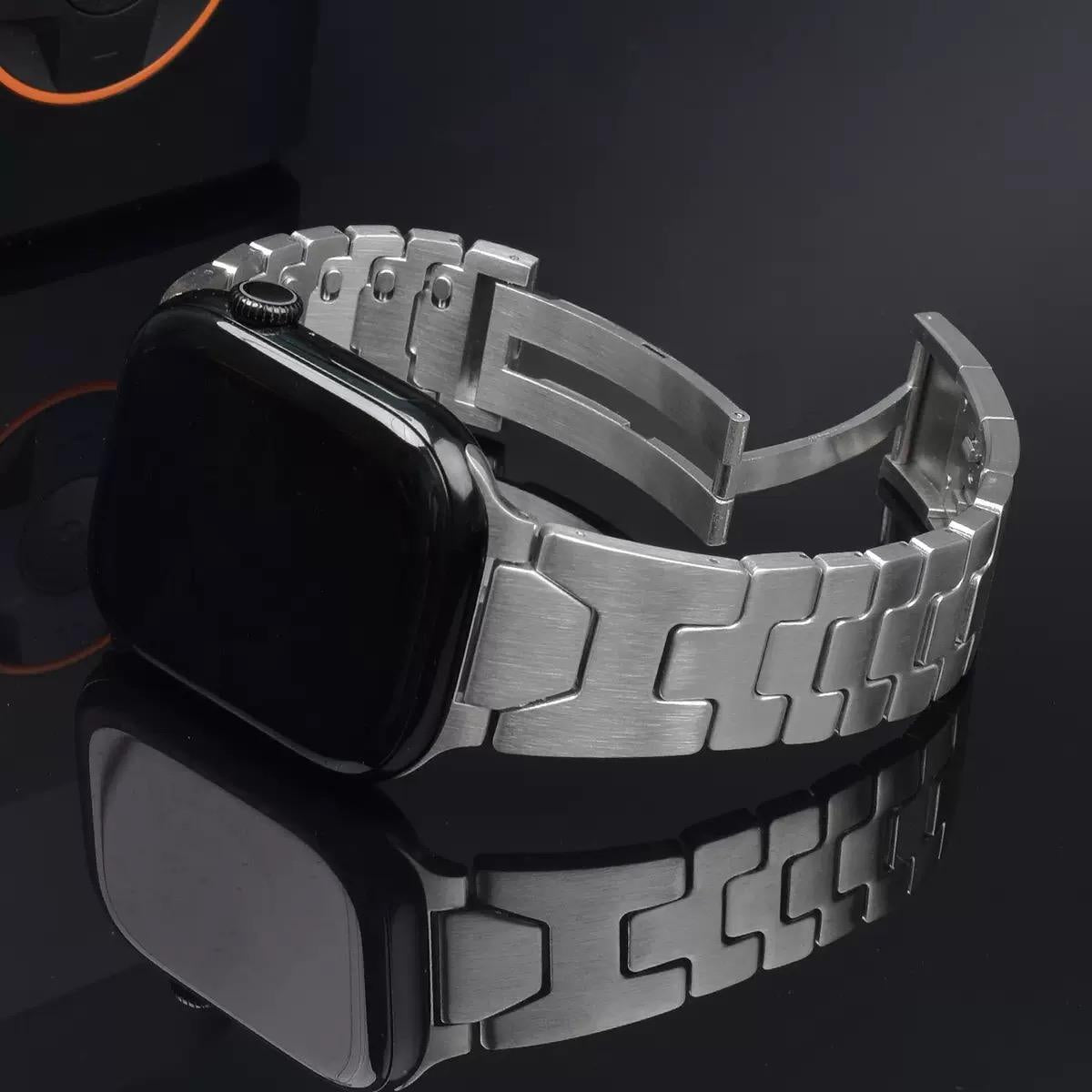 Luxury Titanium Quilk Release Band By iSerieshub Compatible For Appe Watch