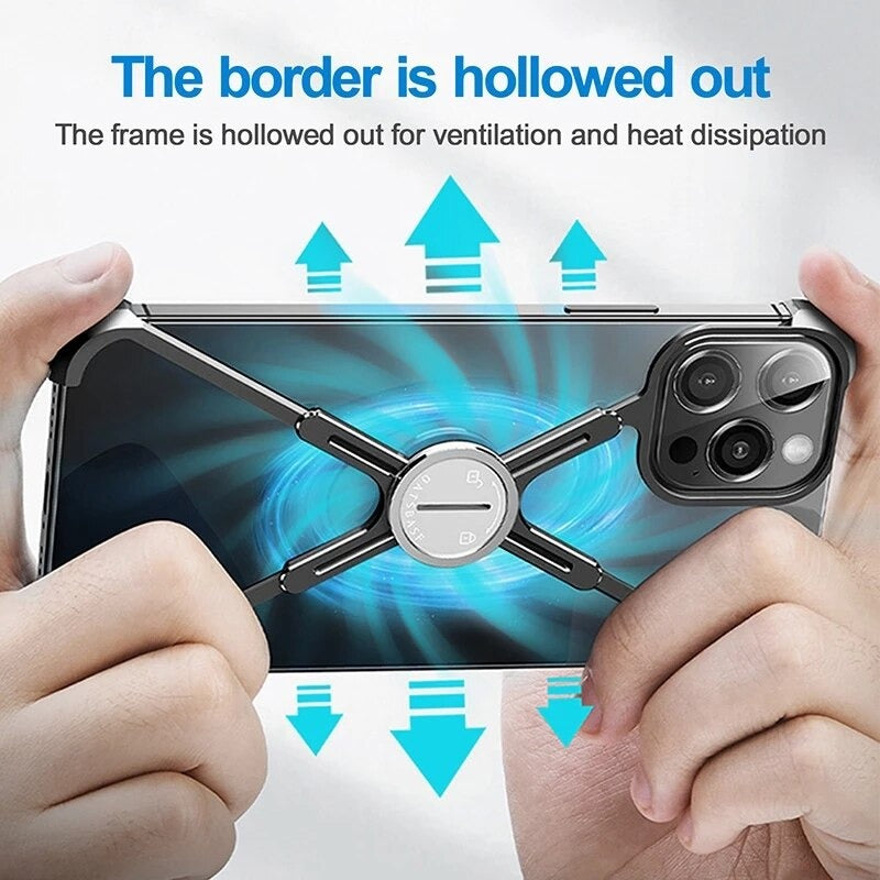 Luxury Metal Frame Shape Bumper Case By iSerieshub Compatible For iPhone