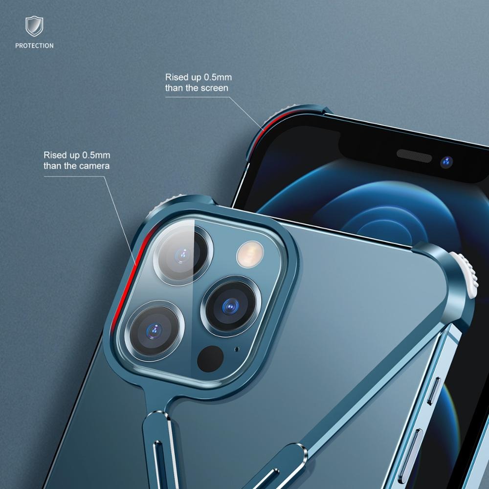 Luxury Metal Frame Shape Bumper Case By iSerieshub Compatible For iPhone