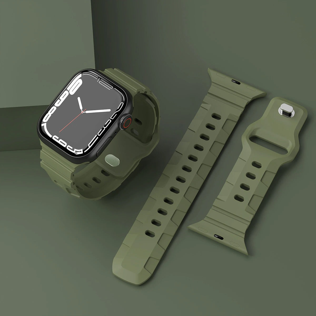 Premium Rugged Silicone Sports Bands By iSerieshub Compatible For iWatch